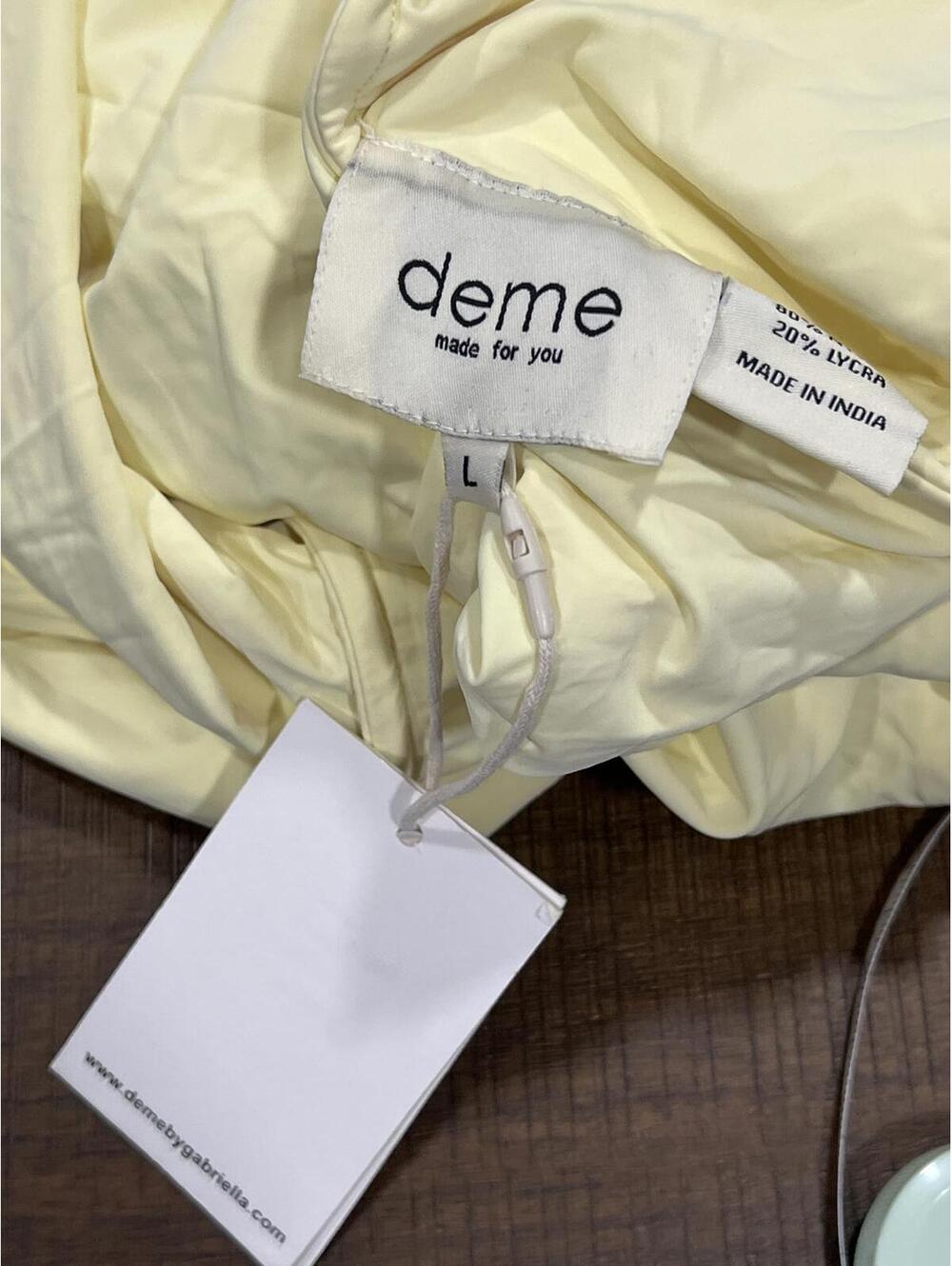 Deme by Gabriella Dahlia Gown in Butter Yellow - Picture 8 of 9